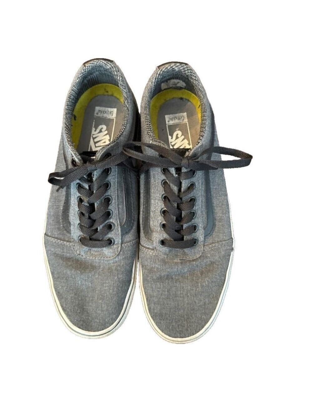 Men's Vans Off The Wall Ward Charcoal/ Black Low Top Skater Sneakers. Size 9.5